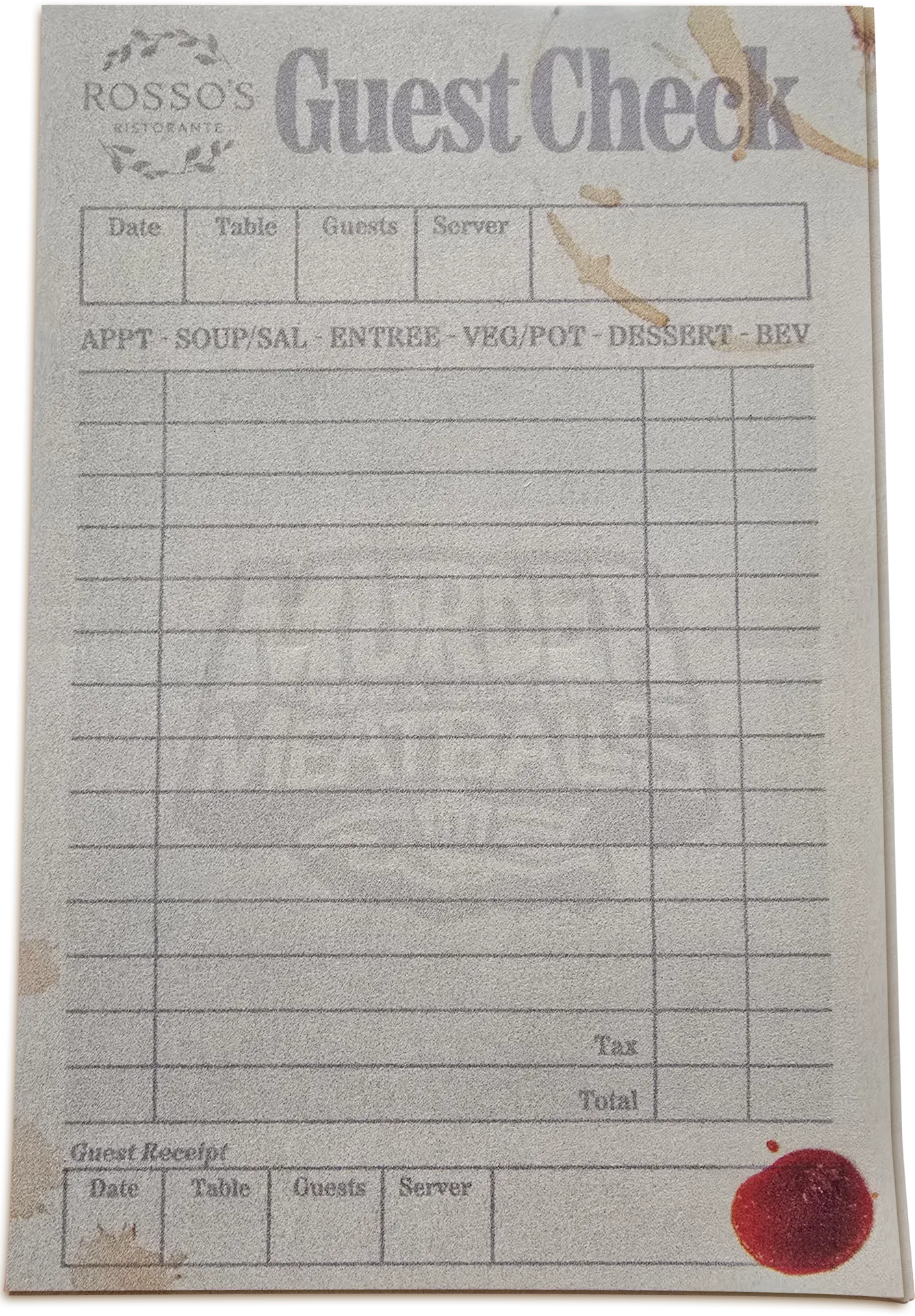 Murder with a Side of Meatballs Notepad